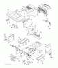 Jonsered LT2113 (96011026603) - Lawn & Garden Tractor (2010-02) Ricambi CHASSIS ENCLOSURES