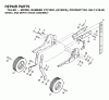 Jonsered CT2105 (J2105FA, 954130095) - Lawn & Garden Tractor (2003-01) Ricambi WHEEL DEPTH STAKE ASSEMBLY