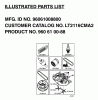 Jonsered LT2116 CMA2 (96061008800) - Lawn & Garden Tractor (2006-02) Ricambi FREQUENTLY USED PARTS