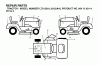 Jonsered LT2122 A (J2122AA, 954130214) - Lawn & Garden Tractor (2004-01) Ricambi DECALS