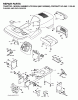Jonsered LT2122 A2 (96011022600) - Lawn & Garden Tractor (2006-03) Ricambi CHASSIS ENCLOSURES