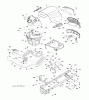 Jonsered LT2213 (96041007900) - Lawn & Garden Tractor (2009-01) Ricambi CHASSIS ENCLOSURES