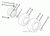 Jonsered LT2213 CA (96051001903) - Lawn & Garden Tractor (2012-08) Listas de piezas de repuesto y dibujos WHEELS TIRES