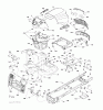 Jonsered LT2213 C (96041008101) - Lawn & Garden Tractor (2009-08) Ricambi CHASSIS ENCLOSURES