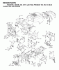 Jonsered ICT14 (JICT14A, 954130064) - Lawn & Garden Tractor (2002-02) Ricambi CHASSIS ENCLOSURES