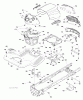 Jonsered LT2216 (96041010101) - Lawn & Garden Tractor (2010-01) Ricambi CHASSIS ENCLOSURES