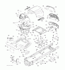 Jonsered LT2216 (96041010201) - Lawn & Garden Tractor (2010-01) Ricambi CHASSIS ENCLOSURES