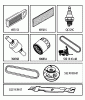 Jonsered LT2216 (96041010201) - Lawn & Garden Tractor (2010-01) Ricambi FREQUENTLY USED PARTS