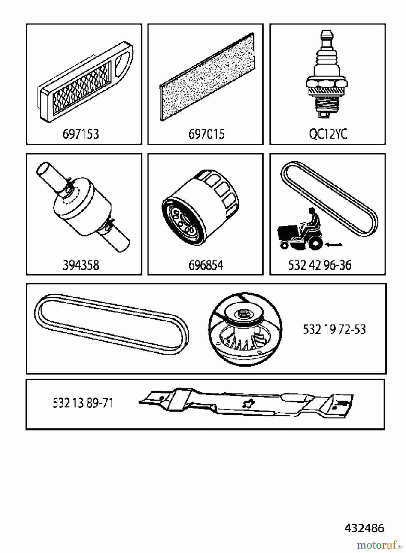 Jonsered Rasen und Garten Traktoren LT2216 (96041011202) - Jonsered Lawn & Garden Tractor (2010-03) ACCESSORIES