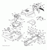 Jonsered LT2216 A2 (96041015601) - Lawn & Garden Tractor (2010-09) Ricambi CHASSIS ENCLOSURES
