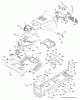 Jonsered LT2216 A2 (96041018101) - Lawn & Garden Tractor (2010-08) Ricambi CHASSIS ENCLOSURES