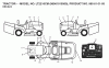 Jonsered LT2216 CM (96061019300) - Lawn & Garden Tractor (2008-07) Ricambi DECALS