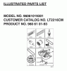Jonsered LT2216 CM (96061019301) - Lawn & Garden Tractor (2007-04) Ricambi FREQUENTLY USED PARTS