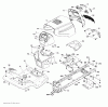 Jonsered LT2217 A (96041005700) - Lawn & Garden Tractor (2007-04) Ricambi CHASSIS ENCLOSURES