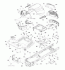 Jonsered LT2217 A (96041005701) - Lawn & Garden Tractor (2009-03) Ricambi CHASSIS ENCLOSURES
