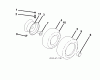 Jonsered LT2217 A (96041010302) - Lawn & Garden Tractor (2010-03) Listas de piezas de repuesto y dibujos WHEELS TIRES
