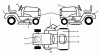 Jonsered LT2217 A (96041010304) - Lawn & Garden Tractor (2011-04) Ricambi DECALS
