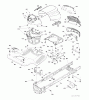 Jonsered LT2217 A (96041011301) - Lawn & Garden Tractor (2009-10) Ricambi CHASSIS ENCLOSURES