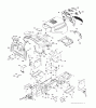 Jonsered LT2217 CMA (96061019603) - Lawn & Garden Tractor (2008-01) Ricambi CHASSIS ENCLOSURES