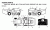 Jonsered ICT16A (JICTH16C, 954130042) - Lawn & Garden Tractor (2000-02) Ricambi DECALS
