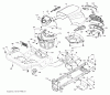 Jonsered LT2218 A (96041010502) - Lawn & Garden Tractor (2010-03) Ricambi CHASSIS ENCLOSURES
