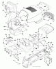 Jonsered LT2218 A2 (96041003900) - Lawn & Garden Tractor (2007-04) Ricambi CHASSIS ENCLOSURES