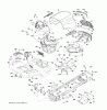 Jonsered LT2218 A2 (96041010901) - Lawn & Garden Tractor (2010-02) Ricambi CHASSIS ENCLOSURES
