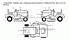 Jonsered LT2223 A2 (960410040, 96041004001) - Lawn & Garden Tractor (2007-05) Ricambi DECALS