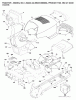 Jonsered LT2223 A2 (96041006000) - Lawn & Garden Tractor (2007-04) Ricambi CHASSIS ENCLOSURES