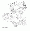 Jonsered LT2223 A2 (96041011000) - Lawn & Garden Tractor (2009-01) Listas de piezas de repuesto y dibujos CHASSIS ENCLOSURES