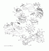 Jonsered LT2223 A2 (96041011002) - Lawn & Garden Tractor (2010-01) Ricambi CHASSIS ENCLOSURES