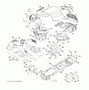 Jonsered LT2223 A2 (96041014700) - Lawn & Garden Tractor (2009-04) Ricambi CHASSIS ENCLOSURES
