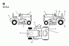 Jonsered LR11 (TEC36) - Lawn & Garden Tractor (1998-04) Ricambi DECALS