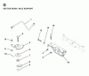 Jonsered LR12 (1998-04) - Lawn & Garden Tractor (Canada) Ricambi SECTOR GEAR / AXLE SUPPORT