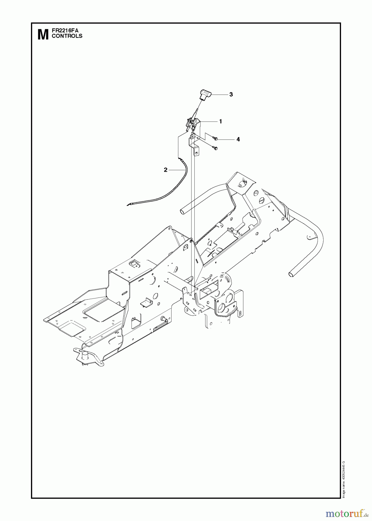 Jonsered Reitermäher FR2216 FA (966414801) - Jonsered Rear-Engine Riding Mower (2010-03) CONTROLS