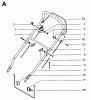 Jonsered 346 M - Walk-Behind Mower (1995-01) Listas de piezas de repuesto y dibujos HANDLE CONTROLS