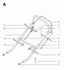 Jonsered 400 S - Walk-Behind Mower (1997-01) Listas de piezas de repuesto y dibujos HANDLE CONTROLS