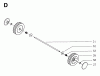 Jonsered 400 S - Walk-Behind Mower (1997-01) Listas de piezas de repuesto y dibujos WHEELS TIRES