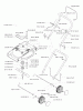 Jonsered 500 M (964466047) - Walk-Behind Mower (1998-05) Listas de piezas de repuesto y dibujos PRODUCT COMPLETE #1