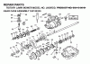 Jonsered 600 RDII (J600RDD) - Walk-Behind Mower (1998-02) Listas de piezas de repuesto y dibujos GEAR CASE