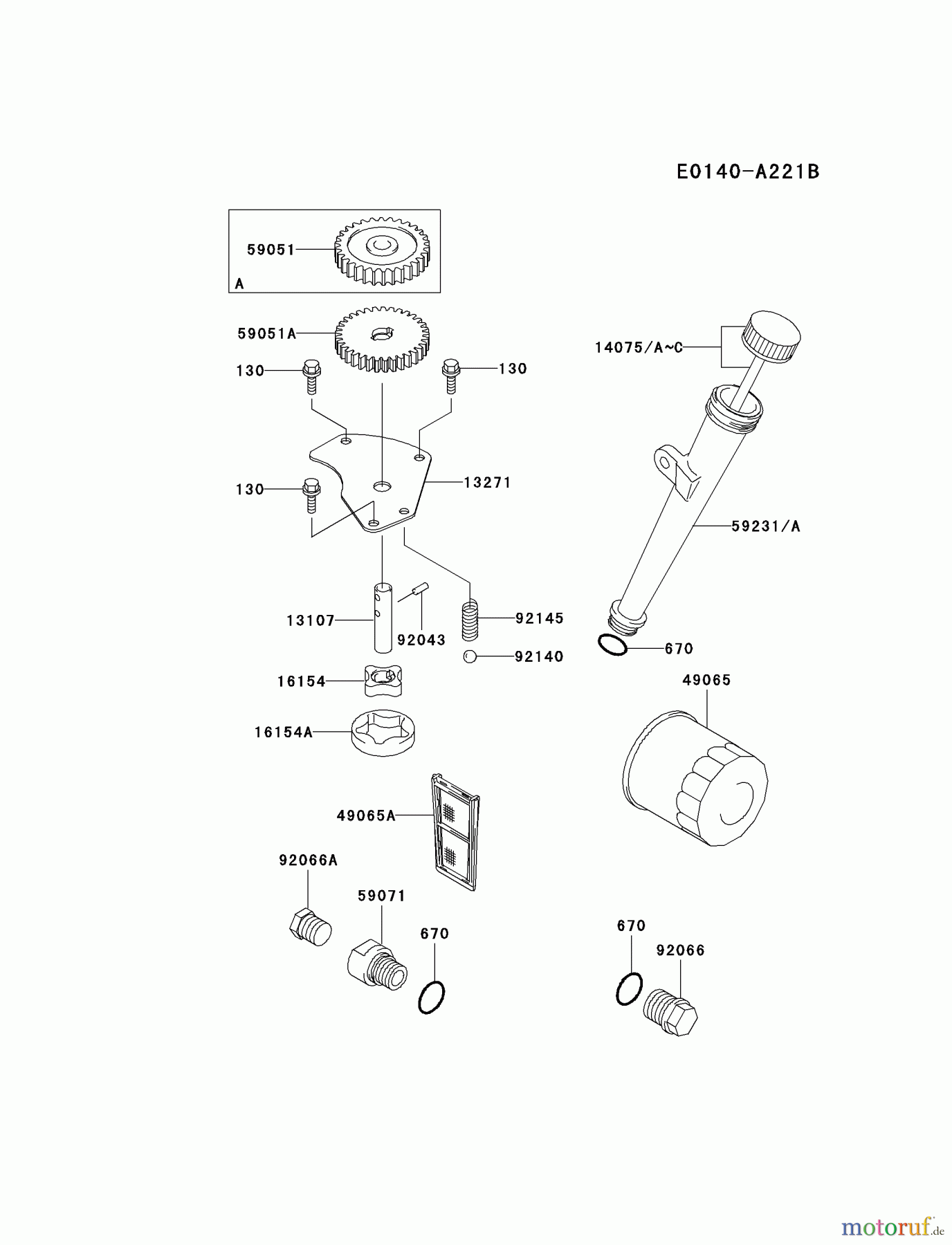 Kawasaki Motoren Motoren Vertikal FA210V - AS02 bis FH641V - DS24 FH641V-BS12 - Kawasaki FH641V 4-Stroke Engine LUBRICATION-EQUIPMENT