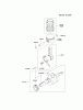 Kawasaki Motoren FE120D-AS05 - Kawasaki FE120D 4-Stroke Engine Ricambi PISTON/CRANKSHAFT