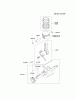 Kawasaki Motoren FE120D-BS07 - Kawasaki FE120D 4-Stroke Engine Ricambi PISTON/CRANKSHAFT