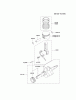 Kawasaki Motoren FE120D-LS02 - Kawasaki FE120D 4-Stroke Engine Ricambi PISTON/CRANKSHAFT