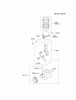 Kawasaki Motoren FE120G-DS00 - Kawasaki FE120G 4-Stroke Engine Ricambi PISTON/CRANKSHAFT