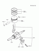 Kawasaki Motoren FA210D-DS10 - Kawasaki FA210D 4-Stroke Engine Ricambi PISTON/CRANKSHAFT