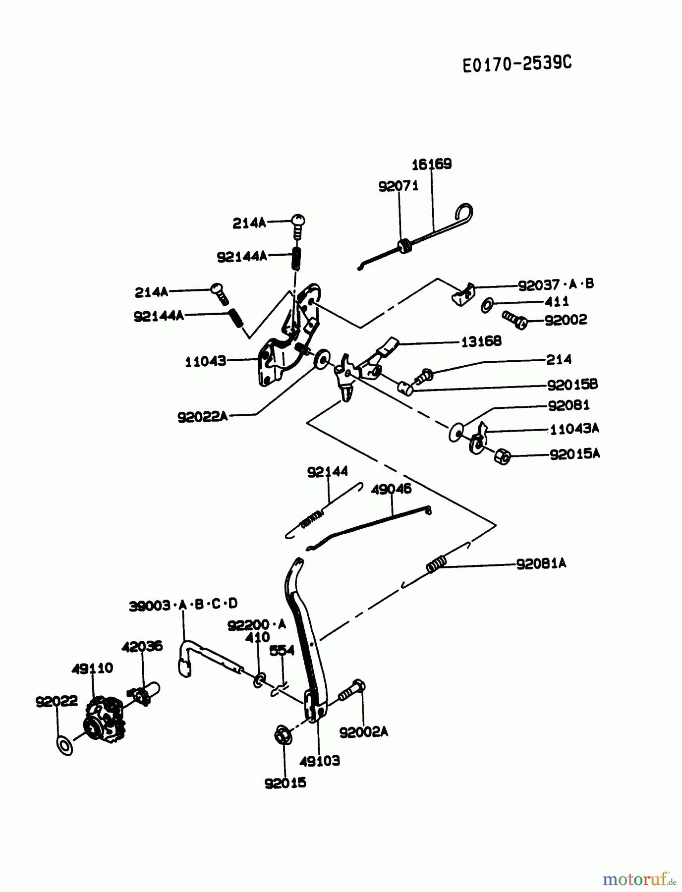  Kawasaki Motoren Motoren, Horizontal FA210D-JS01 - Kawasaki FA210D 4-Stroke Engine CONTROL-EQUIPMENT