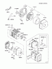 Kawasaki Motoren FA210D-LS00 - Kawasaki FA210D 4-Stroke Engine Ricambi AIR-FILTER/MUFFLER