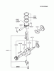 Kawasaki Motoren FG300D-FS01 - Kawasaki FG300D 4-Stroke Engine Ricambi PISTON/CRANKSHAFT