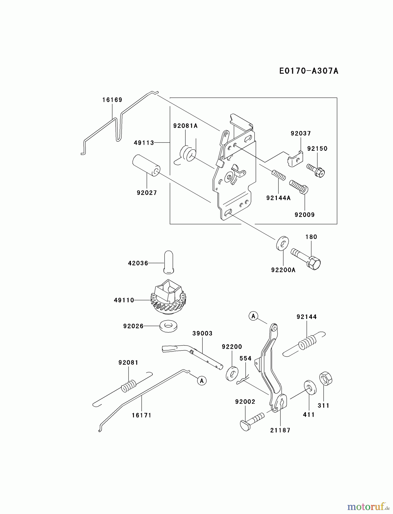 Kawasaki Motoren Motoren Vertikal FA210V - AS02 bis FH641V - DS24 FB460V-AS37 - Kawasaki FB460V 4-Stroke Engine CONTROL-EQUIPMENT